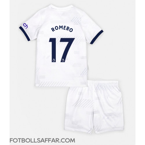 Tottenham Hotspur Cristian Romero #17 Hemmadräkt Barn 2023-24 Kortärmad (+ Korta byxor)